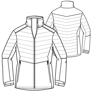 Patron ropa, Fashion sewing pattern, molde confeccion, patronesymoldes.com Jacket 9452 MEN Jackets